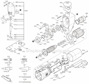 Part Location Diagram of 30707345019 Fein Cable Assembly