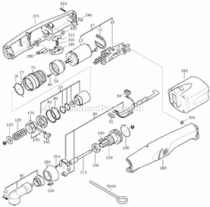 Page A Diagram and Parts List for ASW12-16 71109300028 Fein Electric Drill