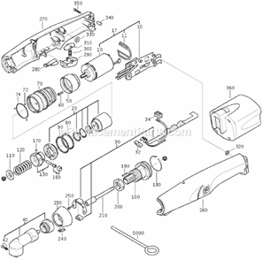 Page A Diagram and Parts List for ASW12-16 71130500020 Fein Electric Drill