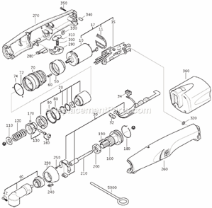 Page A Diagram and Parts List for ASW12-25 71109400024 Fein Electric Drill
