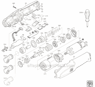 Part Location Diagram of 30220065000 Fein Thrust Piece
