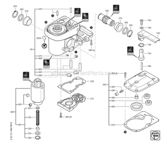 Page B Diagram and Parts List for 72732309110  Fein Drill