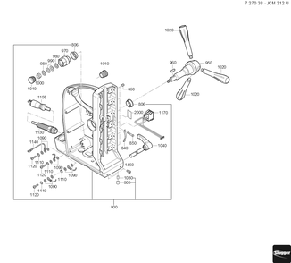  Diagram and Parts List for JCM312U 72703812360 Fein Mortiser