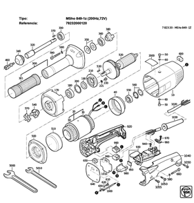 Figure 0 Diagram and Parts List for 78232000120  Fein Grinder