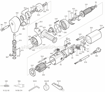 Part Location Diagram of 30701285000 Fein Switch