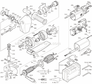 Page A Diagram and Parts List for BLS35 72302312633 Fein Nibbler & Shears