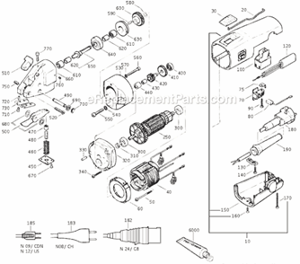 Page A Diagram and Parts List for BSS20 72302212369 Fein Nibbler & Shears