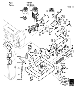 Figure 1 Diagram and Parts List for 79021200443  Fein Grinder