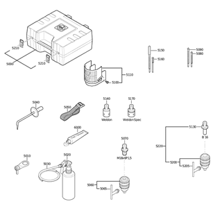 Figure 2 Diagram and Parts List for 72703311230  Fein Electric Drill