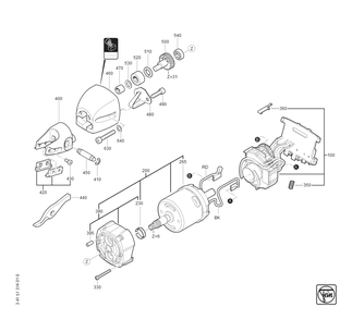 Part Location Diagram of 54112010950 Fein Motor