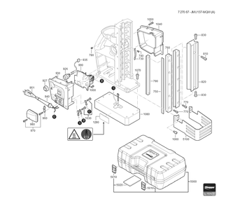  Diagram and Parts List for KBU35MQW 72708709110 Fein Mortiser