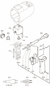 Page B Diagram and Parts List for DDSK672-1 72050113113 Fein Electric Drill