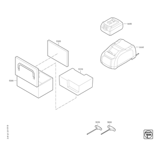  Diagram and Parts List for AKFH18-5AS 71380500940 Fein Beveler