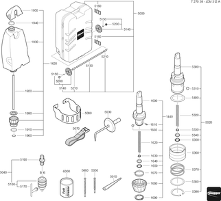  Diagram and Parts List for JCM312AUTO 72703912360 Fein Mortiser