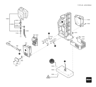  Diagram and Parts List for JCM200QX 72704512360 Fein Mortiser