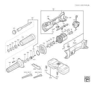 Part Location Diagram of 54113016830 Fein Motor