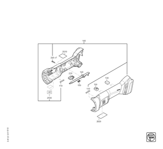  Diagram and Parts List for AKFH18-5AS 71380500940 Fein Beveler