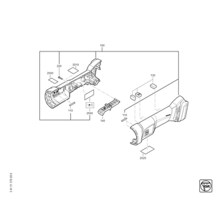 Part Location Diagram of 31901272990 Fein Motor housing