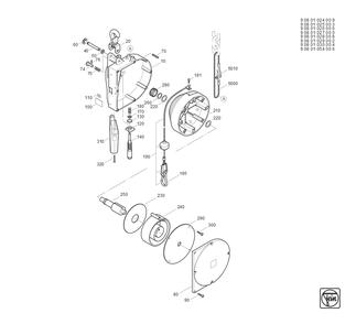  Diagram and Parts List for BALANCERUPTO11KG 90801028008 Fein Miscellaneous