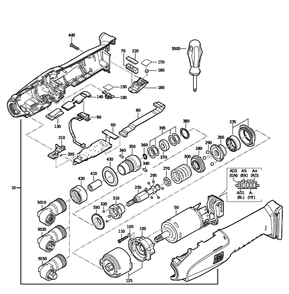 Figure 0 Diagram and Parts List for 71124000920  Fein Electric Drill