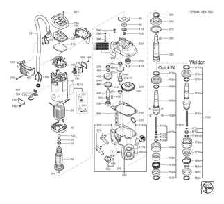 Part Location Diagram of 31903223000 Fein Motor Housing