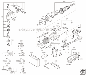 Part Location Diagram of 34101040061 Fein Operat.Instruction