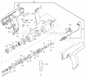 Page A Diagram and Parts List for FSC20X 72363812360 Fein Multi-Tool