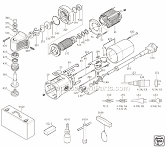 Part Location Diagram of 43072002002 Fein Screw