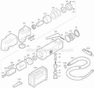 Page A Diagram and Parts List for MOTLX6-25 75360300010 Fein Multi-Tool