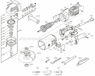 Part Location Diagram of 63802052000 Fein Outer Flange