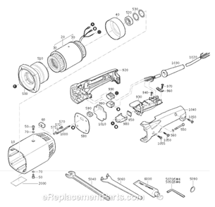 Page B Diagram and Parts List for MSFO869-1C 869-1C Fein Angle Grinder