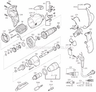 Part Location Diagram of 31508251002 Fein Front Housing