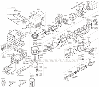 Page A Diagram and Parts List for STS325R 75340813000 Fein Jig Saw