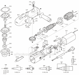 Part Location Diagram of 34100974067 Fein Operat.Instruction