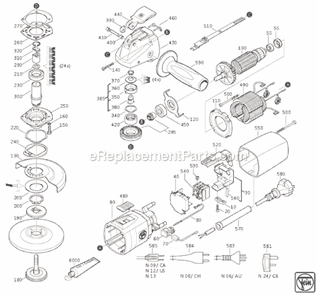 Part Location Diagram of 51271001110 Fein Field With Winding