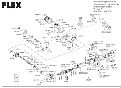 Part Location Diagram of 491594 Flex Carbon Brush