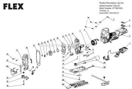 Part Location Diagram of 5650006001 Skil Plain Washer