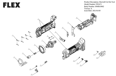 Part Location Diagram of 5610241004 Flex Screw
