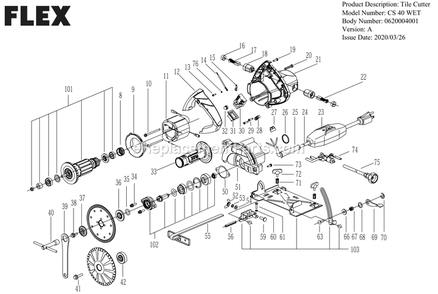 Part Location Diagram of 5650020003 Skil Spring Washer