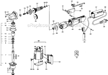 Page A Diagram and Parts List for LP1503VR  Flex Sander Polisher