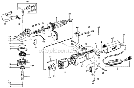 Part Location Diagram of 255964 Flex Screw