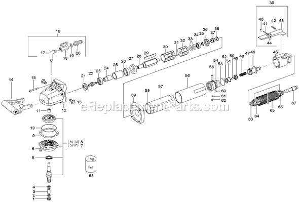 Page A Diagram and Parts List for PLW903ST  Flex Sander Polisher