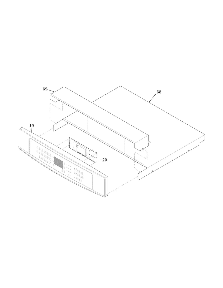 Control Panel Diagram and Parts List for EW30MC65JS3  Electrolux Microwave Oven Combo