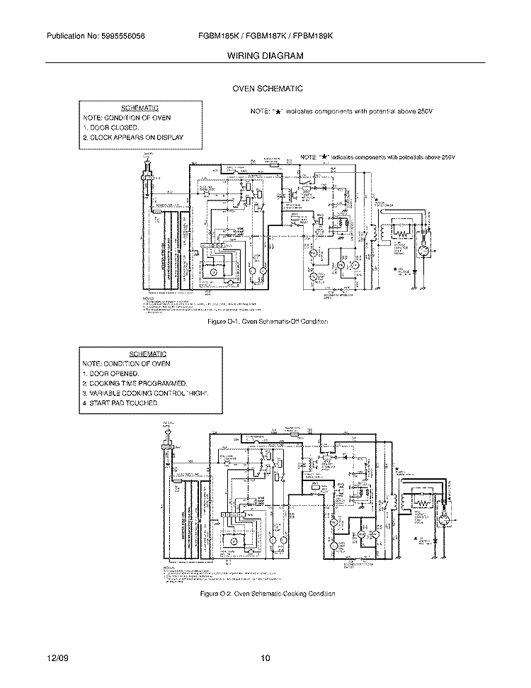 WIRING DIAGRAM Diagram and Parts List for FGBM185KWB  Frigidaire Microwave