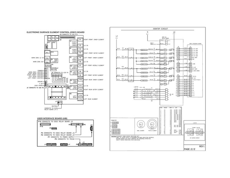 Wiring Diagram Diagram and Parts List for EW30ES8CRSA  Electrolux Range