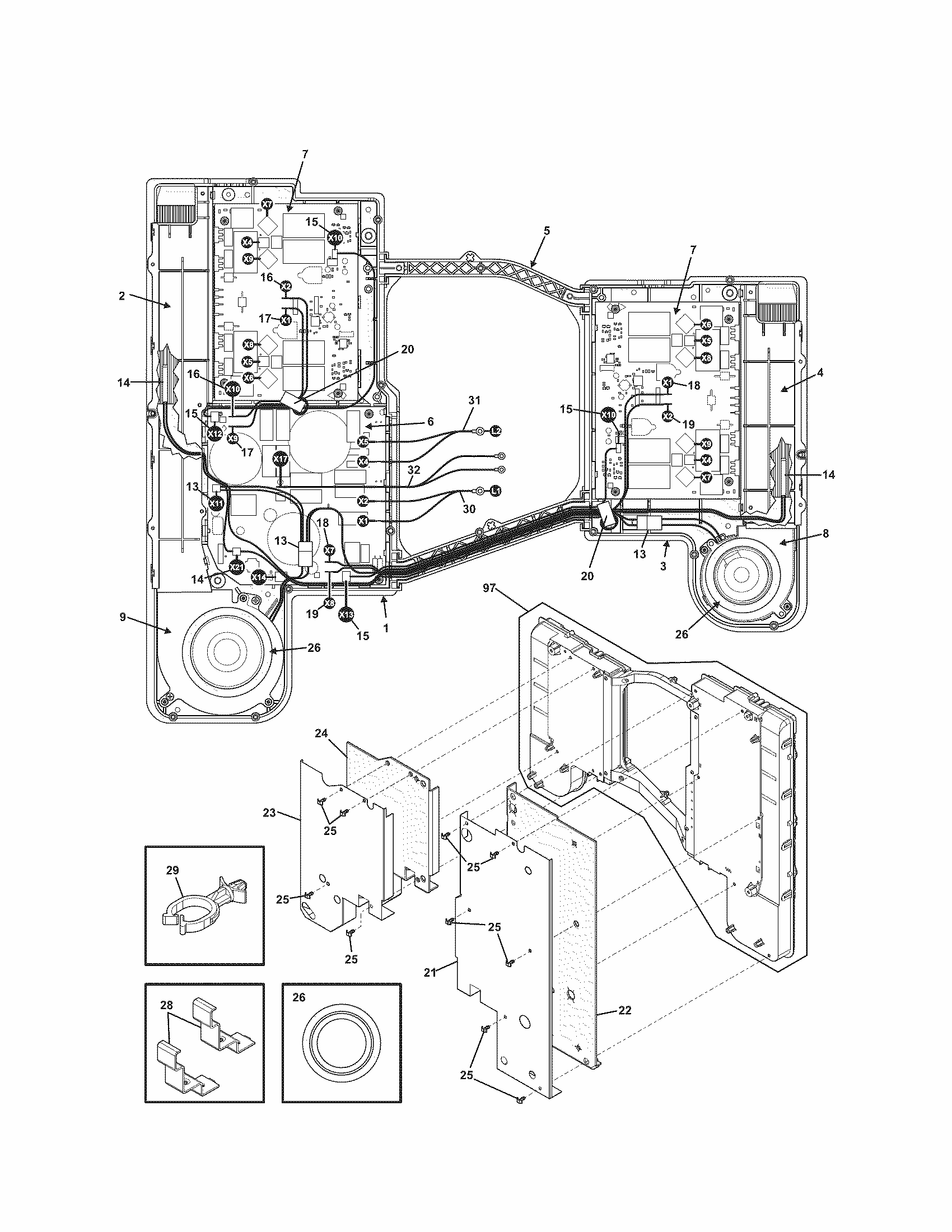 Induction Diagram and Parts List for 79092183014  Kenmore Range