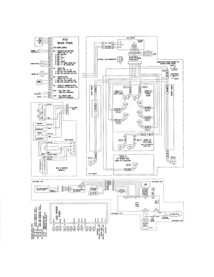 Wiring Diagram Diagram and Parts List for EW28BS85KS3  Electrolux Refrigerator
