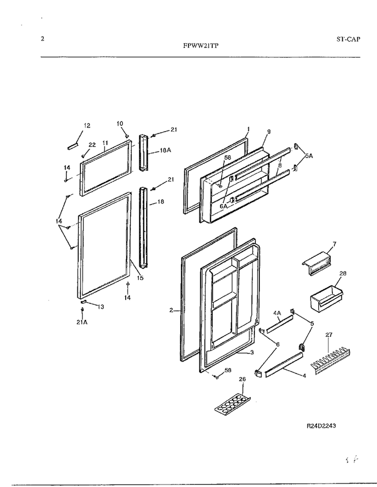 Ice Maker Parts & Installation Parts Diagram and Parts List for FPWW21TP  Frigidaire Refrigerator