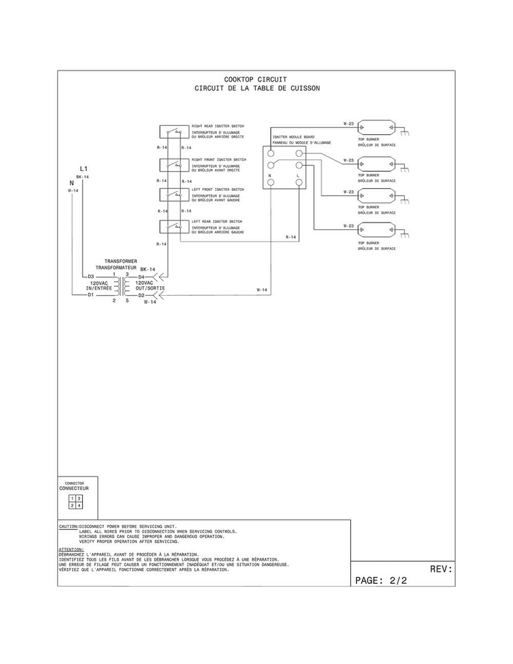 Wiring Diagram Diagram and Parts List for EW30DS8CRSA  Electrolux Range