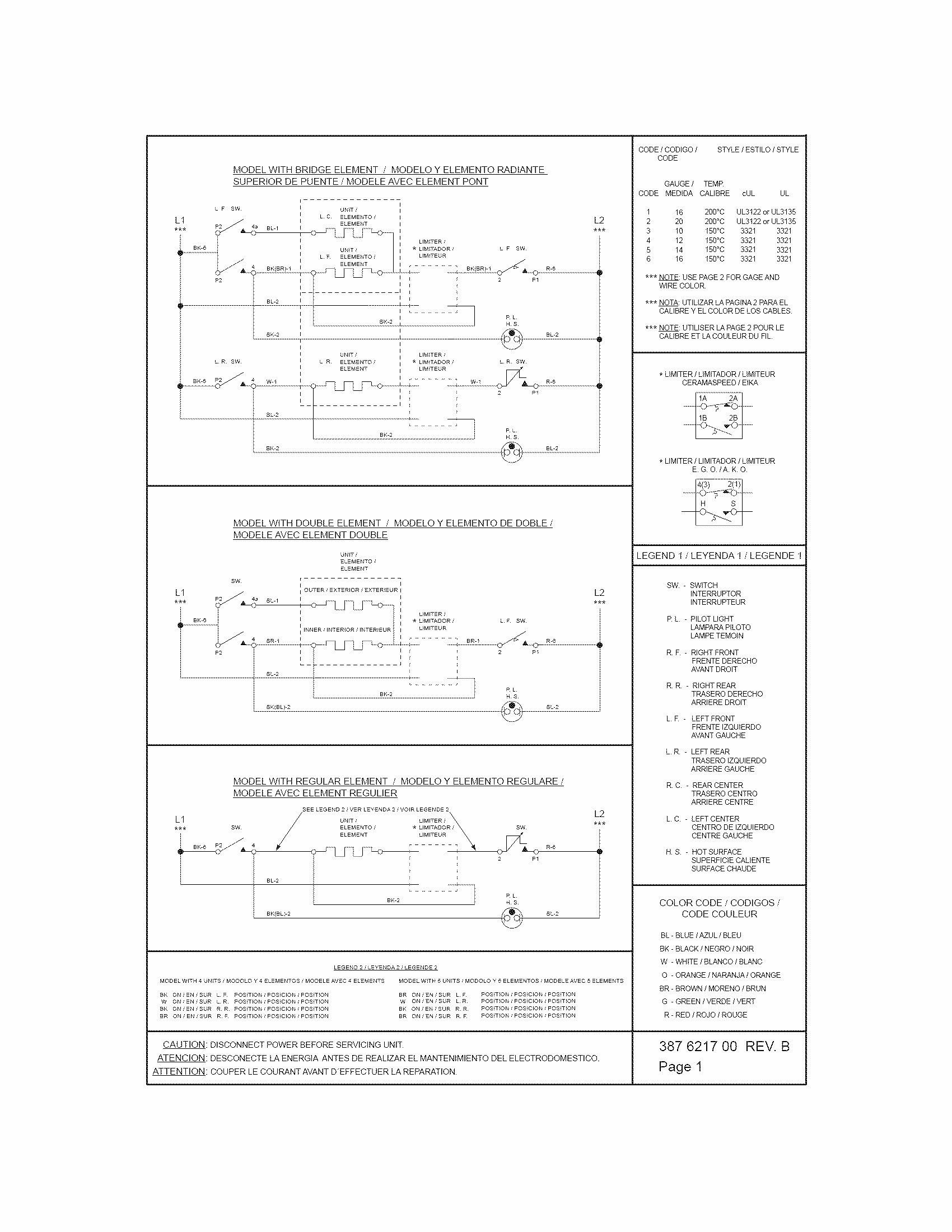 Wiring Diagram Diagram and Parts List for 79041229903  Kenmore Cooktop